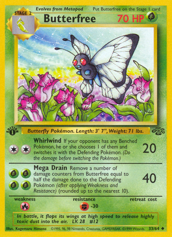 Jungle set Butterfree #33/64 first edition